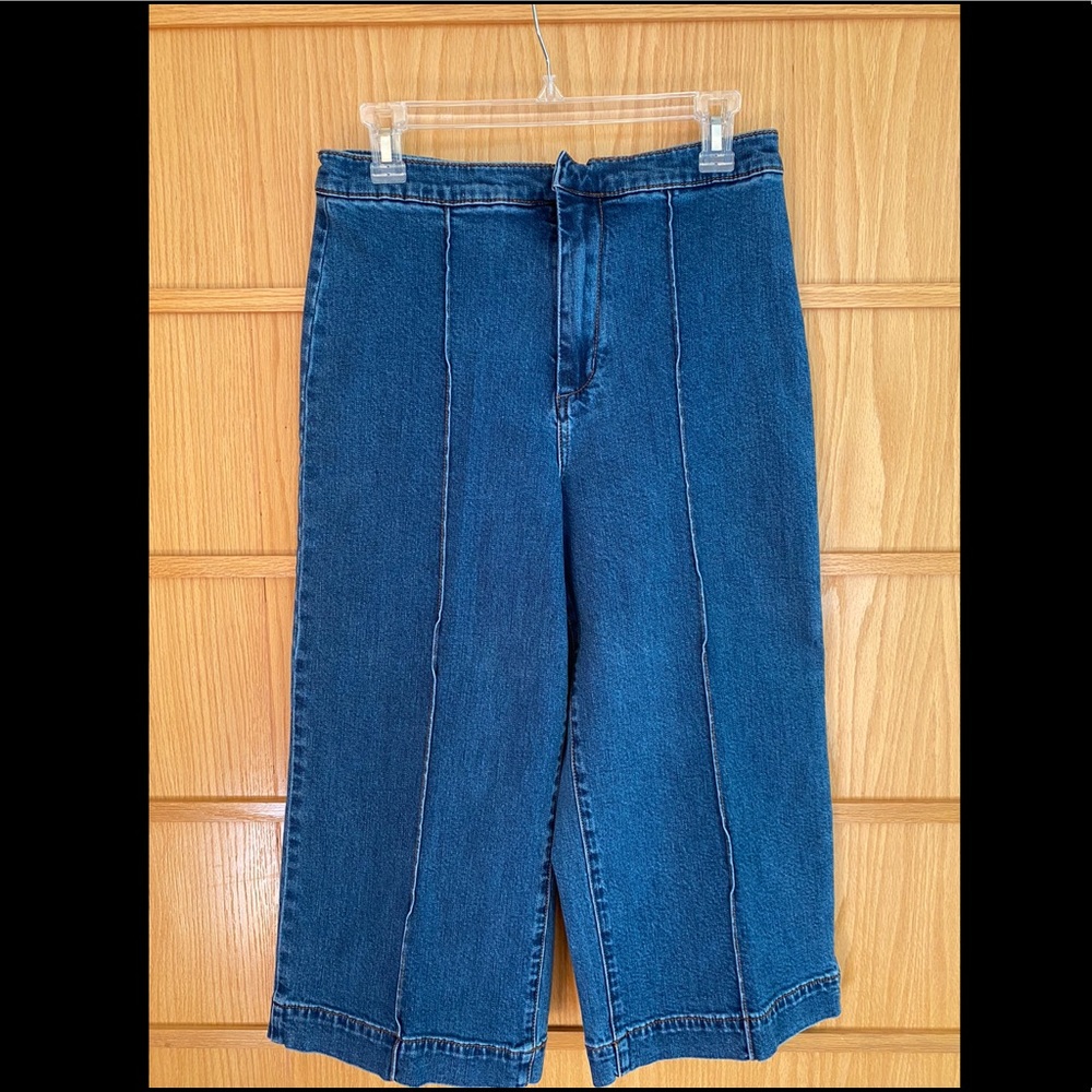 Free People denim culottes, size 8-10